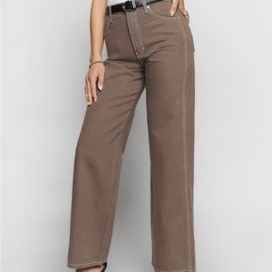 Reformation, Cowboy High Rise Wide Leg Jeans SIZE 24